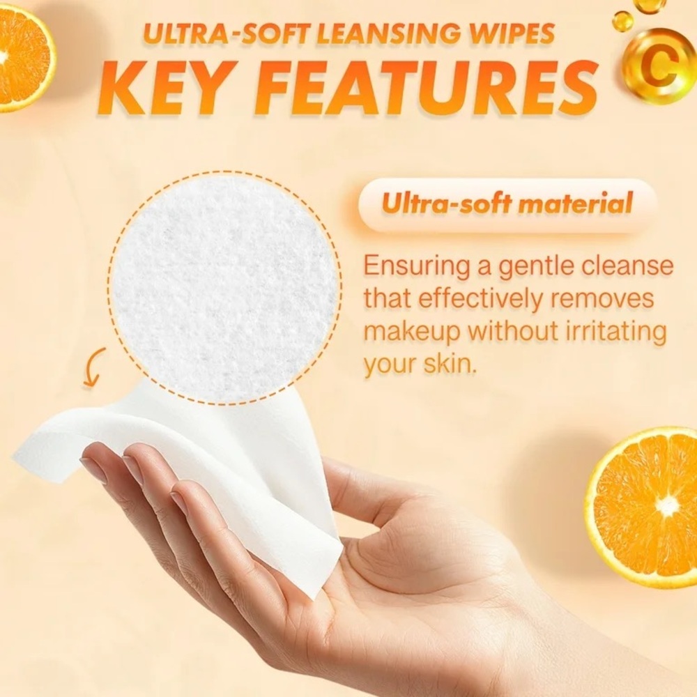 Energize Vitamin C Makeup Removal Towelettes- 40 Count - Picture 3 of 5
